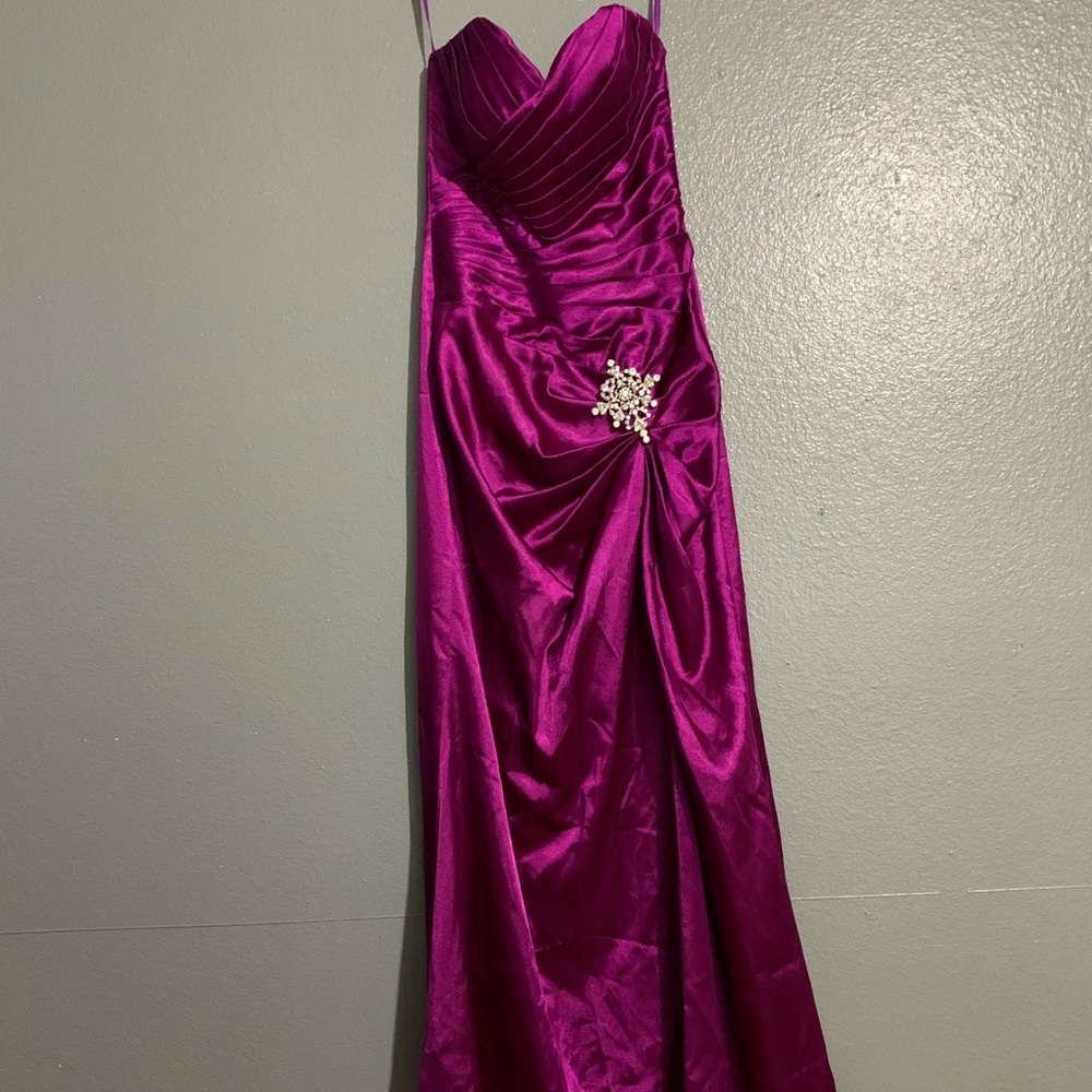Strapless prom dress